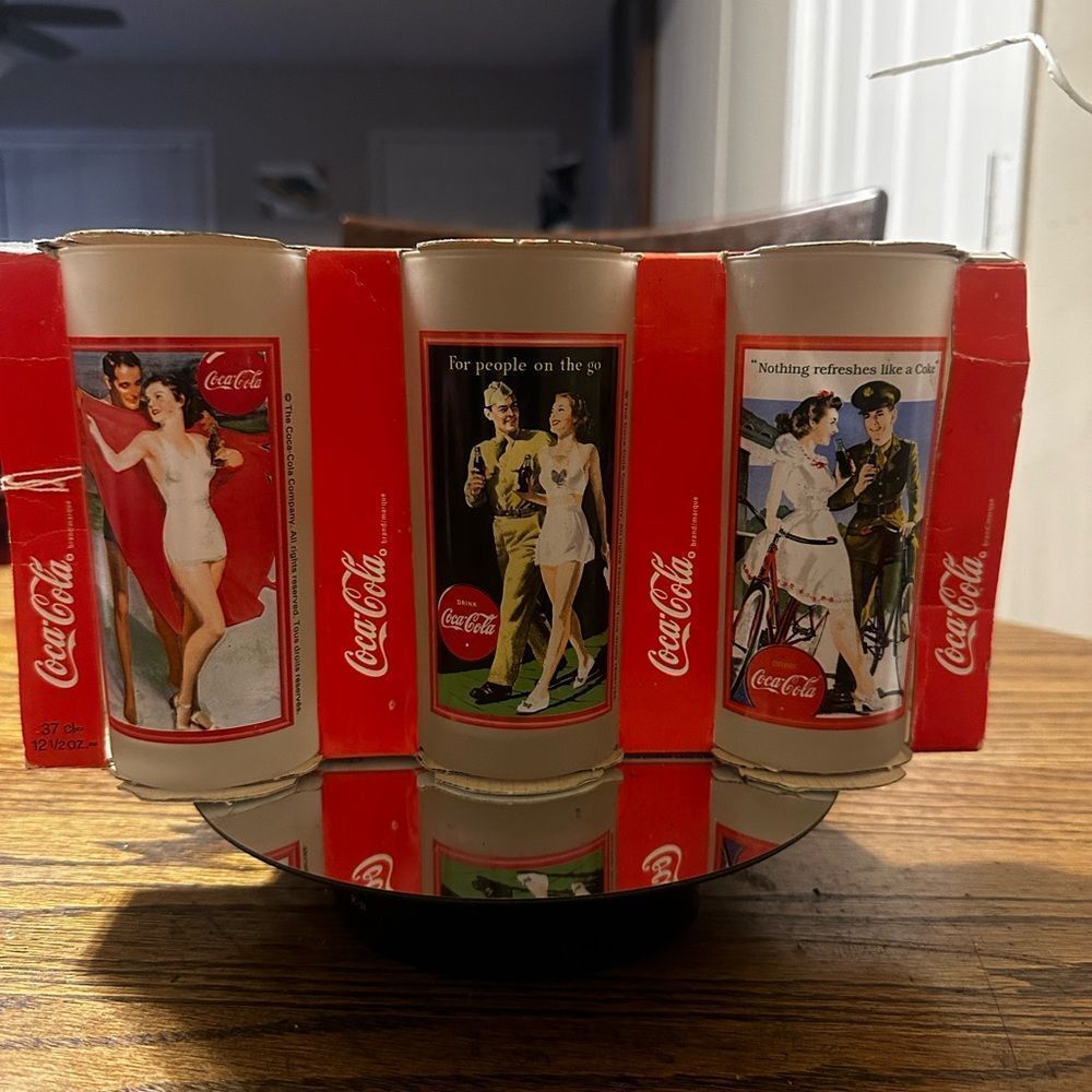 Vintage Rare Highly Collectible 1999 125th Jubilee 3 glass set Pinup Design